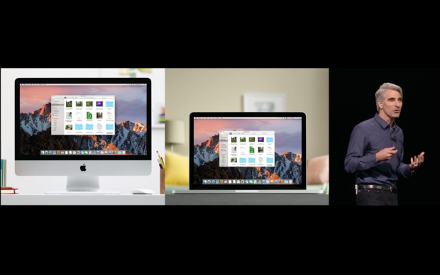 Apple zeigt Mac OS Sierra (Bild: Apple/Screenshot: Golem.de)